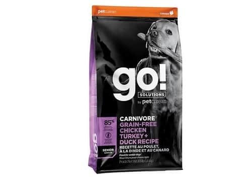 Go Solutions Carnivore Grain Free Chicken, Turkey plus Duck Senior Recipe Dry Dog Food