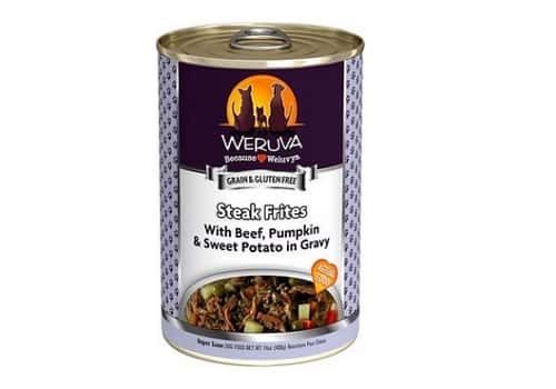 Weruva Steak Frites with Beef Pumpkin and Sweet Potatoes in Gravy Grain Free Canned Dog Food