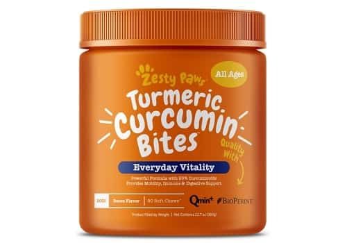 Zesty Paws Turmeric Curcumin Bacon Flavored Soft Chews Multivitamin for Dogs